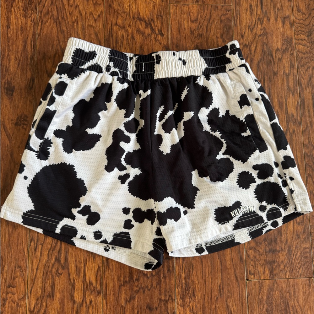 Kill Crew Black and White Athletic Shorts